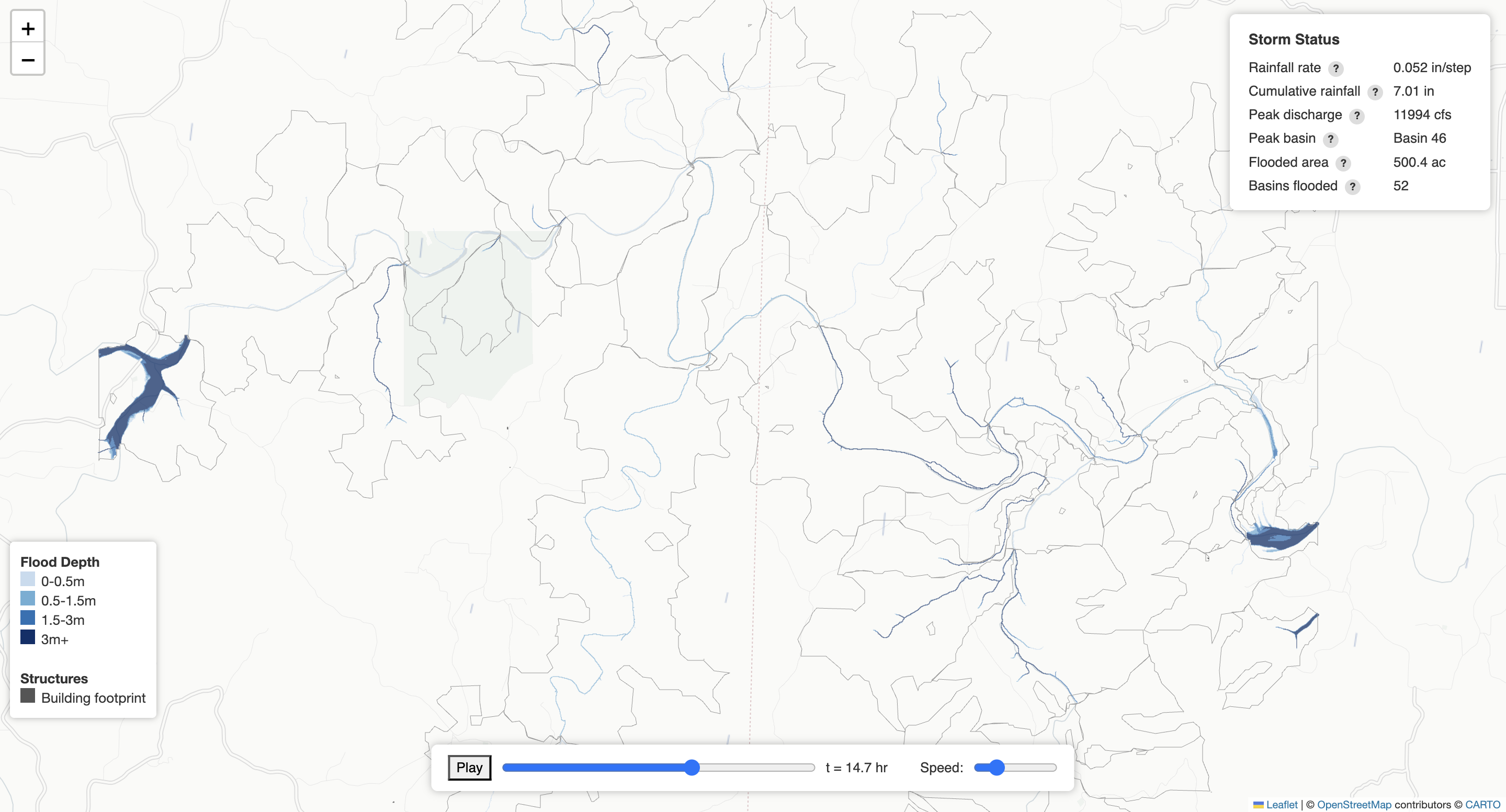 Hydrological engine output for the Arkansas Ozarks